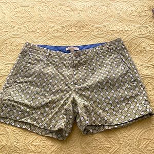 Banana Republic Yellow Print Misses Shorts Size 6 CLEARANCE!!